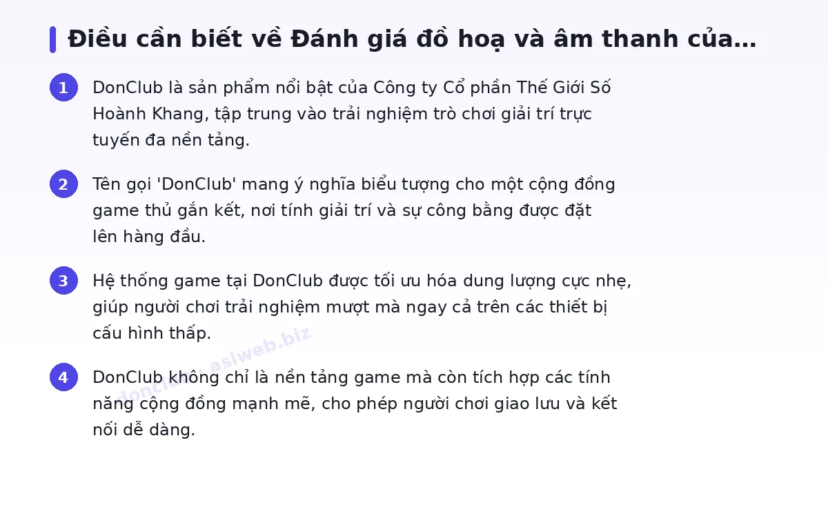 Những điều cần biết về donclub