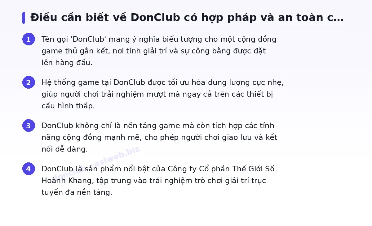 Những điều cần biết về donclub