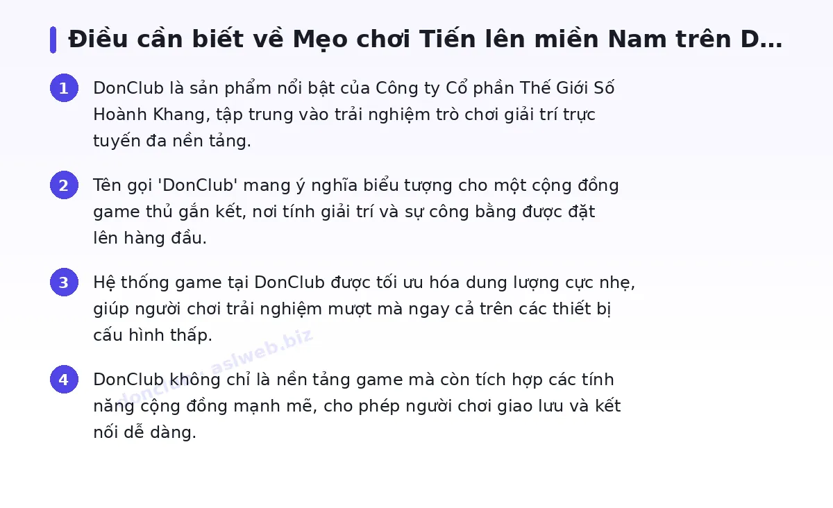 Những điều cần biết về donclub
