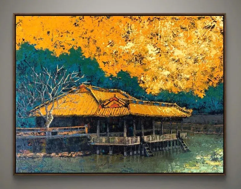 Tuyển tập 100+ ảnh tranh phong cảnh thiên nhiên mê hoặc · ảnh 3